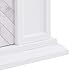 Southern Enterprises Torlington Fireplace, White/Gray