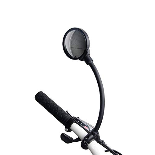 Yizhet Bike Mirror, 1 PCS Bicycle Rearview Mirror 360° Adjustment Handlebar and Rotatable Acrylic Convex Mirror for E-Bike MTB Cycling Mountain Bike Road Bike - Thumbnail 7