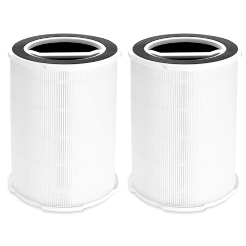 Welov P200S Air Purifier Replacement Filter 2 Packs, 3-in-1 H13 True HEPA and High-Efficiency Activated Carbon Filter for Pet Hair Dander Smoke Pollen Dust Mite Kitchen Smells Odor