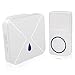 Electronic Doorbell, iBell CXR Wireless Doorbell with 1 Remote Button & 1 Plugin Receivers Operating at over 1000 feet Range with Over 52 Chimes & LED Indicator, No Batteries Required for Receivers