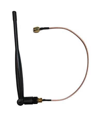 5dBi WiFi Antenna 2.4ghz / 5.8ghz and 10 INCH RP-SMA Extension Cable RG178 USA