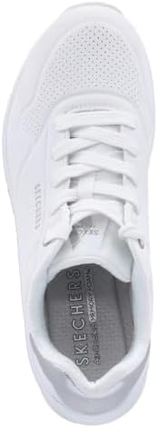 Uno Golden Air Scarpe da Ginnastica da Donna, White Durabuck/Silver Trim, 38 EU