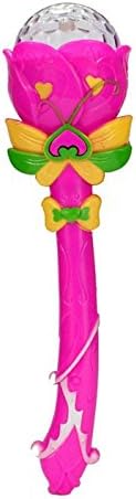 Starry projection electric colorful rotating musical magic wand Stick (magic wand Stick-Pink)