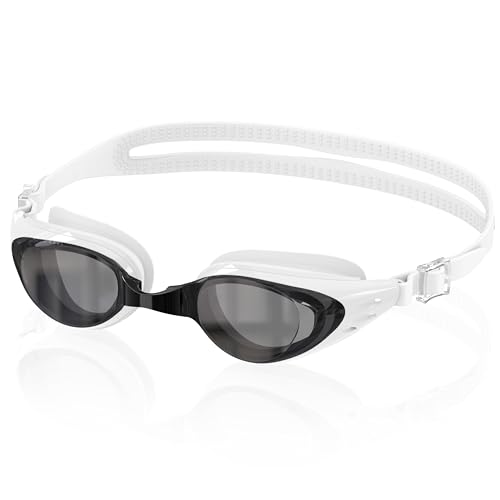 Ambienden Anti-fog Swimming Goggles General | Swimming Goggles Men Women for Adults UV Protection Waterproof | 3D Silicone Seal, Self-Adjusting Nose Bridge