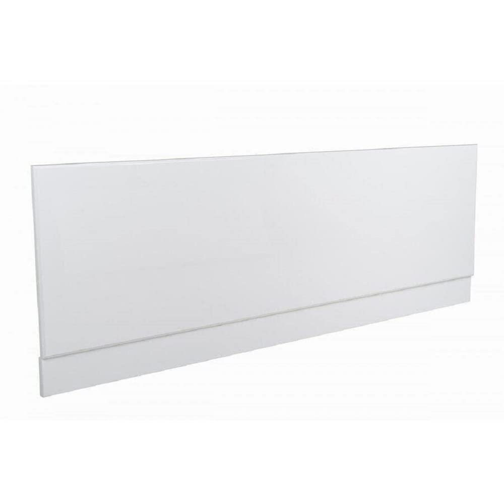 VeeBath Linx Universal Front Side Bath Panel White Gloss Moisture Resistant Wooden MDF with Adjutable Plinth - 1800mm