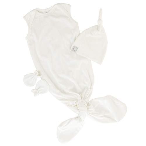 Ely's & Co. Infant Knotted Wearable Blanket & Knot Hat Set with Matching Mittens for Baby