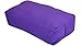 YogaAccessories MAXSupport Deluxe Rectangular Cotton Yoga Bolster - Purple
