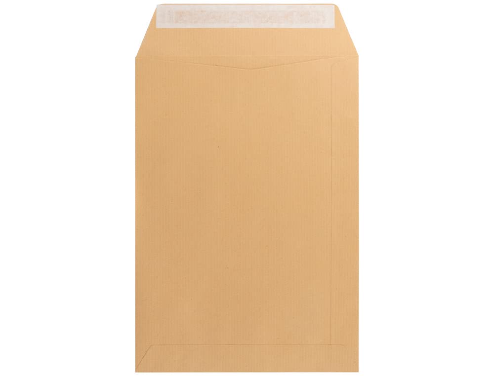 On liderpapel Bag N.11 Kraft Long Foolscap 250 x 353 mm Silicone Strip Box of 250 Units