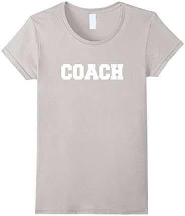 Womens COACH shirt - tshirt for coaches Medium Silver