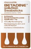 BETADINE SWABSTICK (50PAKS) Size: 50X3