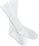 Jefferies Socks Big Girls' Classic Cable Knee Sock (Pack of 3)