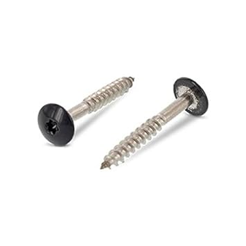 Fassadenschrauben 4,8x38 TX20 - RAL 7016, Anthrazit - 100 Stück Edelstahl A2 Trespo von SCREW REBEL
