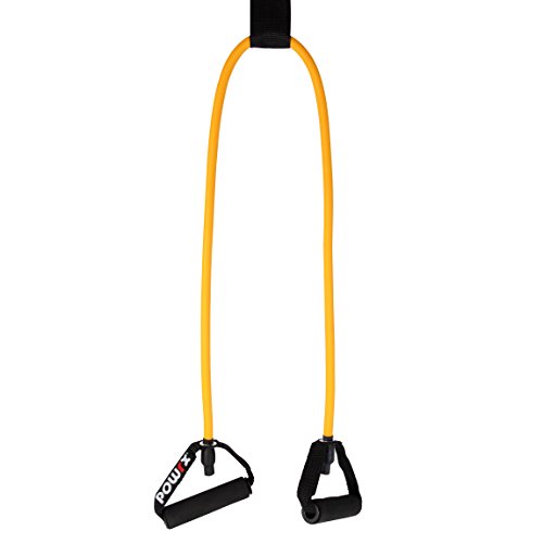 POWRX-Tube-Expander-Resistance-Band-mit-Schaumstoffgriffen-inkl-Tueranker-Fuer-Yoga-Pilates-Fitness-Kraft-Training