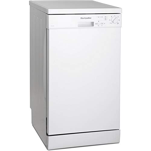 white freestanding dishwasher