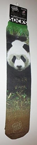 Panda Bear Sublimation Socks Wild Habitat Adult One Size Fits Most