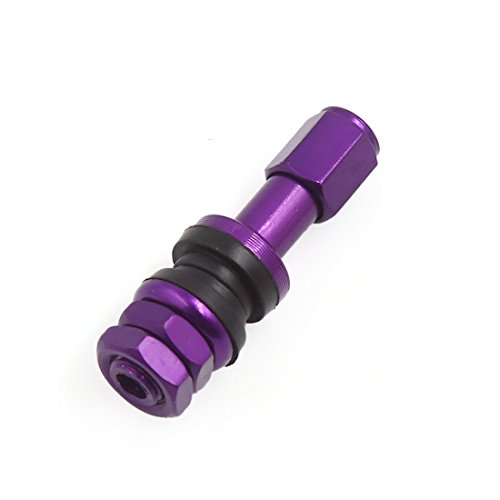 Click Here to See More Images uxcell 45mm Length Straight Anti-leakage Tubeless Tire Valve Stem Cap Purple for Motorcycle