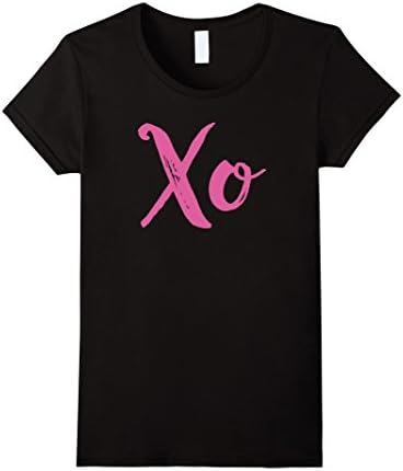 Women's XO Valentines Day T-Shirt XOXO LOVE Girl Women - Unisex Large Black