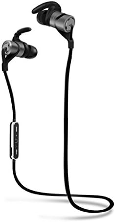 Wireless Headphones Bluetooth Earphones Stereo Sports Earbuds with Mic for Work Out Gym and Exercise for iPhone Huawei LG, etc.(Bluetooth 4.1, 6 Hrs Playing Time, Non-magnetic Control) (gray)