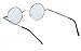 Agstum Small Round Non-Prescription Eyeglasses Frame Clear Lens 37mm (X-small Size) (Silver, Non-Prescription Clear Lens)