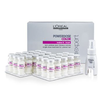 LOreal 11388251144 Professionnel Expert Serie - Powerdose Color Single-Dose Rinse Out Treatment - For Colored Hair - 30X10Ml-0.33Oz