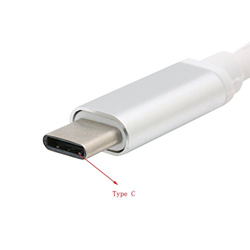 Stebcece 1pc 3 IN 1 USB 3.1 TypeC to USB-C 4K USB3.0 Hub HDMI Charging Port Adapter Cable