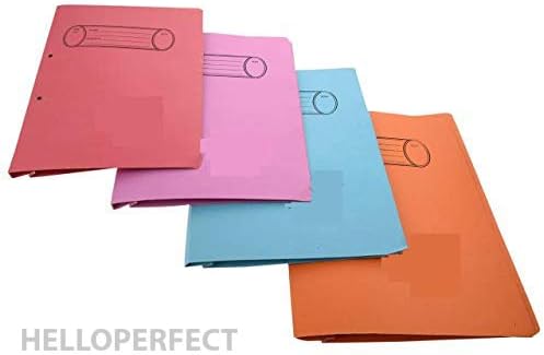 HELLOPERFECT Spring File Post Binder -35 x 25 x 6 cms (Pack of 24 Pcs)