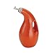 Rachael Ray Solid Glaze Ceramics EVOO Olive Oil Bottle Dispenser with Spout Set, 2 Piece, Orange