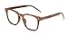J&L Glasses Vintage Classic Full Frame Wood Grain Unisex Glasses Frame (Wooden, Clear)