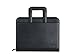 Executive Office Solutions Professional Business Padfolio Portfolio Briefcase Style Organizer Folder with Handles Notepad and 3 Ring Binder Synthetic Leather – Black (F044)