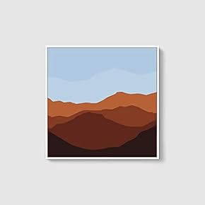 Framed Canvas Wall Art Natural Scenery Canvas Prints Home Artwork Decoration for Living Room,Bedroom - 16x16 inches