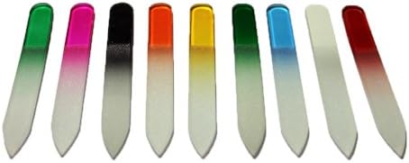 Individual Crystal Glass Nail File 5.5" Random Color Selection