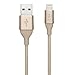 Belkin MIXIT 3 Foot Lightning Charge/Sync Cable for iPhone 7/7 Plus, iPhone 6S / 6S Plus, iPhone SE, iPhone 5/5s, and iPads (Gold)