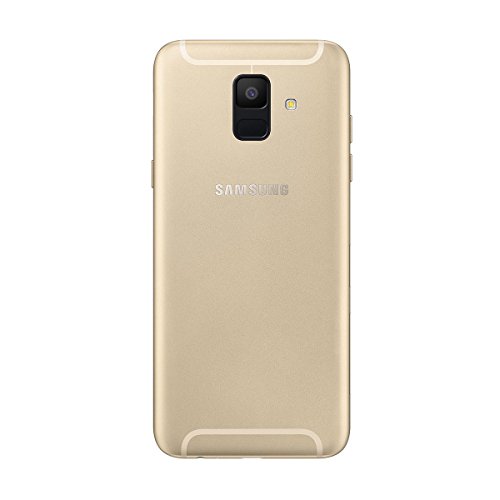 Samsung Galaxy A6 - Smartphone libre Android 8,0 (5,6 HD+), Dual SIM, Cámara Trasera 16MP + Flash y Frontal 16MP + Flash, Oro, 32 GB 5.6