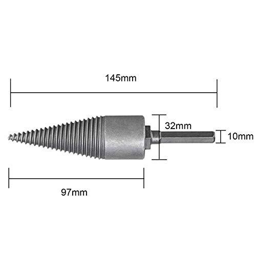 Holzspaltung Schnecke. Holz Holz Splitting Elektrische Hammer Bohrer Splitter Kegel Brennholz Split Kindling Cracker Für… – Bild 4