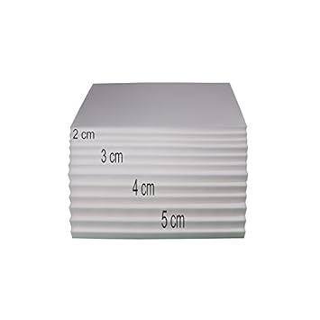 Prosanvita Sitzbank-Auflage Zuschnitt, Verschiedene Größen, individuell einsetzbar, Größe: 50x80 cm 5cm