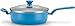 T-fal C96933 Excite Nonstick Thermo-Spot Dishwasher Safe Oven Safe PFOA Free Jumbo Cooker Cookware, 4.5-Quart, Blue