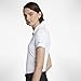 NIKE Women's Dry Short Sleeve Golf Polo, White/Flat Silver, Small