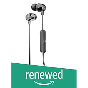 (Renewed) Skullcandy Jib Wireless in-Ear Earphones with Mic (Black)