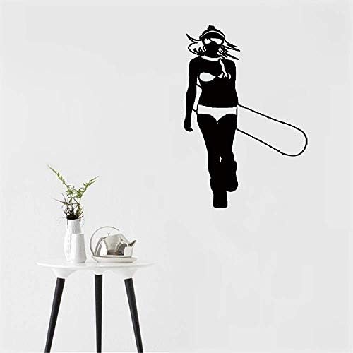 pukepa Wall Stickers Art DIY Removable Mural Room Decor Mural Vinyl Extreme Sport Snowboarding Snowboarder Girl