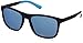Armani Exchange Men's Injected Man Square Sunglasses, Matte Blue, 57 mm