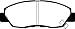 EBC Brakes DP2812/2 Greenstuff 2000 Series Sport Brake Pad