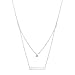PAVOI 14K Gold Plated Swarovski Crystal Birthstone Necklace Bar Pendant Engravable Customizable 16" + 2" Extender