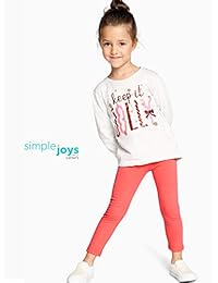 Simple Joys by Carter - Camisetas de manga larga navideñas, paquete de 2, para niñas pequeñas