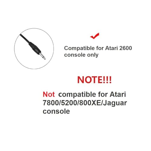 WICAREYO AC Power Supply Adapter Plug Cord Compatible for Atari 2600 System Console US Plug