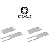 STEAGLE Two Pack (Silver x2) Premium Laptop Webcam Cover for your privacy – Macbook – Laptop - PC