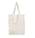  BagzDepot 12 Pack Durable Cotton Canvas Reusable Blank 15inch x 16inch Standard Size Grocery Plain Tote Bags with 21 inches Supportive Fabric Handles No Bottom Gusset - Natural