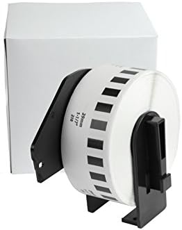 Bulk DK-2210 Brother Compatible DK Paper Label Rolls, 1 1/8" x 100' Continuous Length White Paper Tape: CBDK2210 (24 Address Label Rolls)