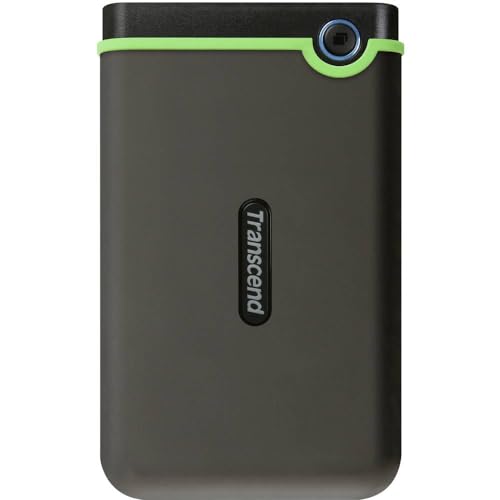 Transcend 4TB StoreJet 25M3 Rugged Portable HDD, One Touch Backup