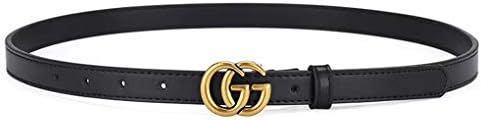 MiiFree Women's Genuine Leather Belts with Metal Buckle for Dresses and Jeans