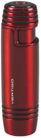 Vertigo Piston Single Torch Flame Lighter - Red